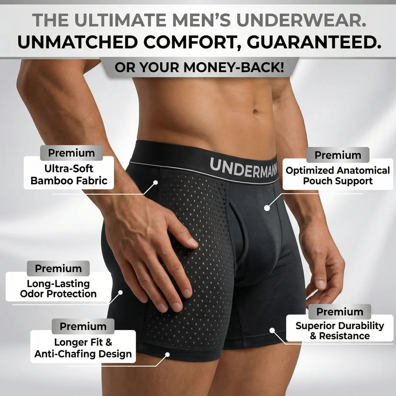 UNDERMANN Bamboo Boxers | All-Day Comfort